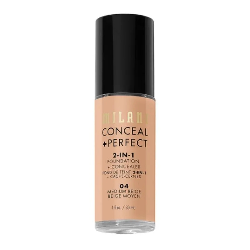 Milani conceal + perfect 2-in-1 puder za lice 04 medium beige