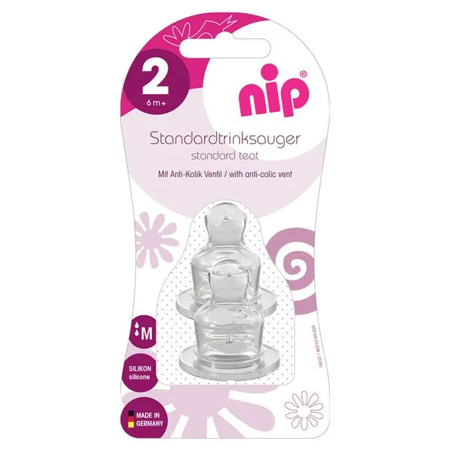 Nip cucla sa ventilom protiv grčeva silikon, 2M, 2 kom