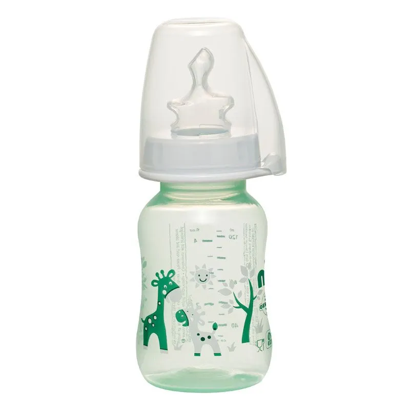 Nip PP flašica Trendy Unisex 125 ml sa silikonskom cuclom za čaj, 0-6m