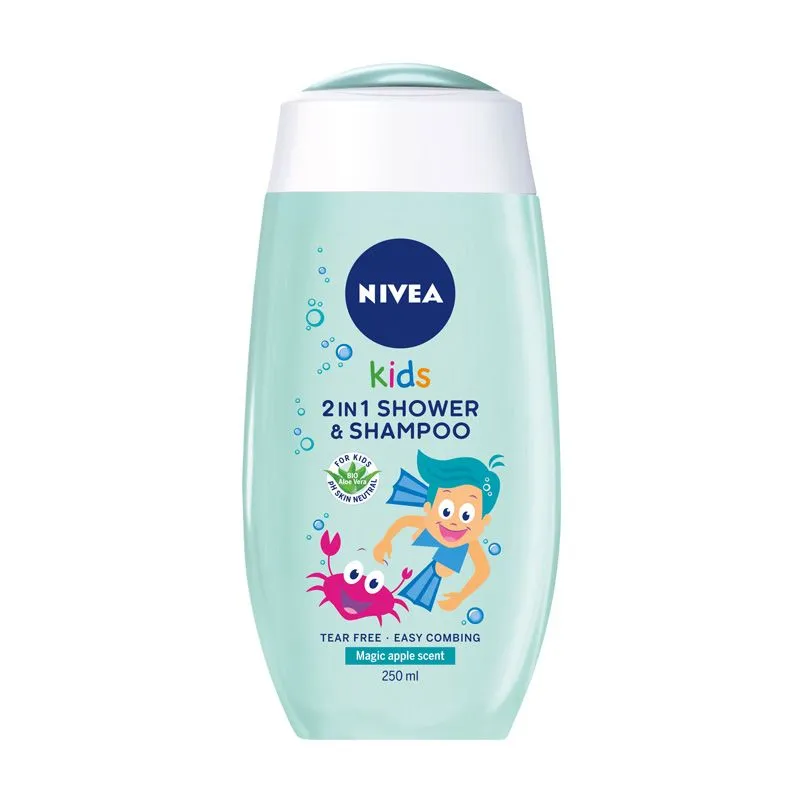 NIVEA 2 u 1 Kids gel za tuširanje za dečake 250ml