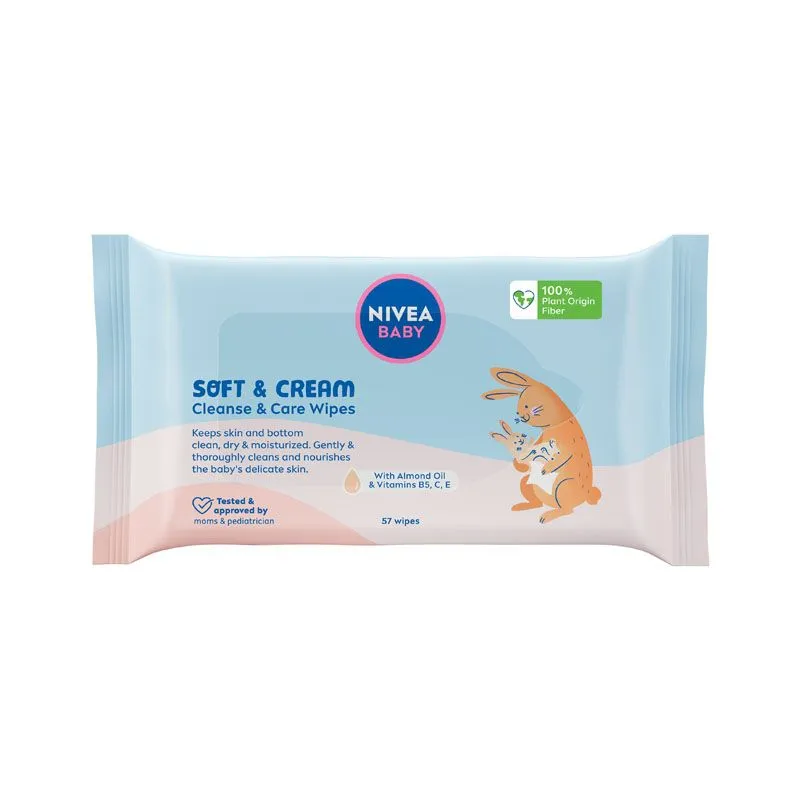 Nivea Baby Soft & Cream vlažne maramice 57kom