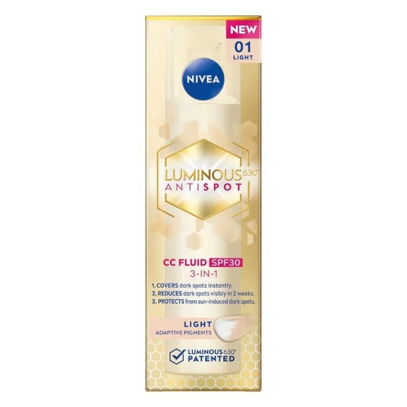 Nivea Luminous 630 cc Fluid spf 30 svetla, 40ml