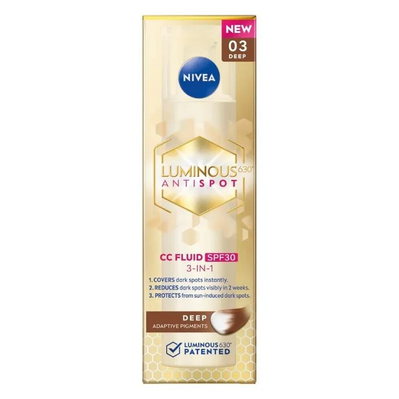 Nivea Luminous 630 cc fluid SPF 30 tamna, 40ml