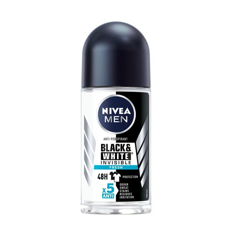NIVEA MEN Black & White Invisible Fresh roll on 50ml