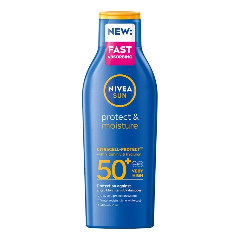 NIVEA Sun Protect & Moisture losion za zaštitu od sunca SPF 50+ 200 ml