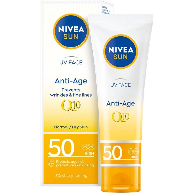 NIVEA SUN Q10 anti-age krema za lice za zaštitu od sunca SPF 50 50ml