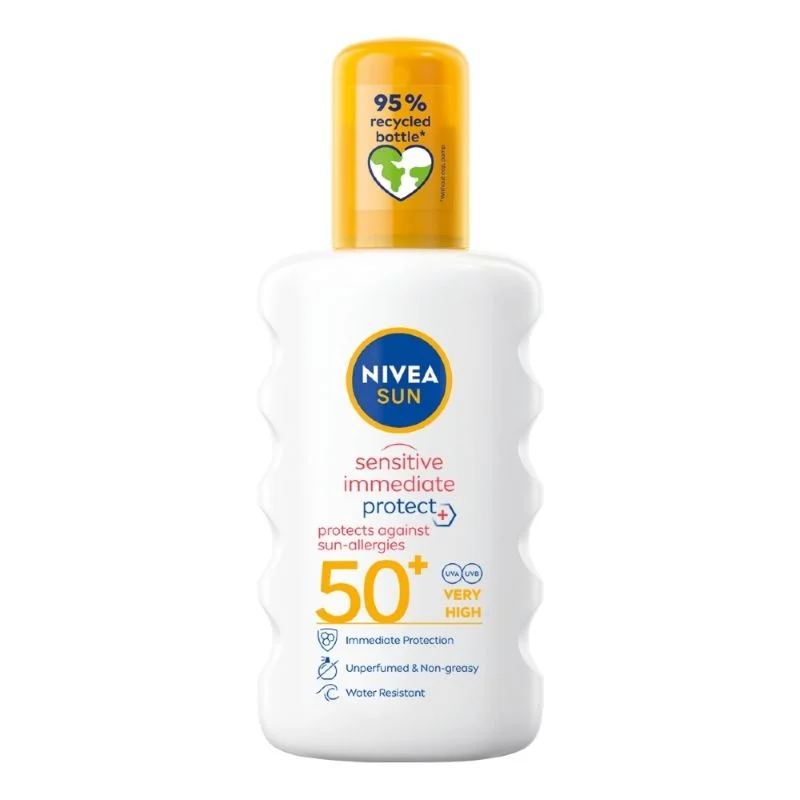 NIVEA Sun Sensitive Immediate Protect sprej za zaštitu od alergija izazvanih suncem SPF50+ 200 ml