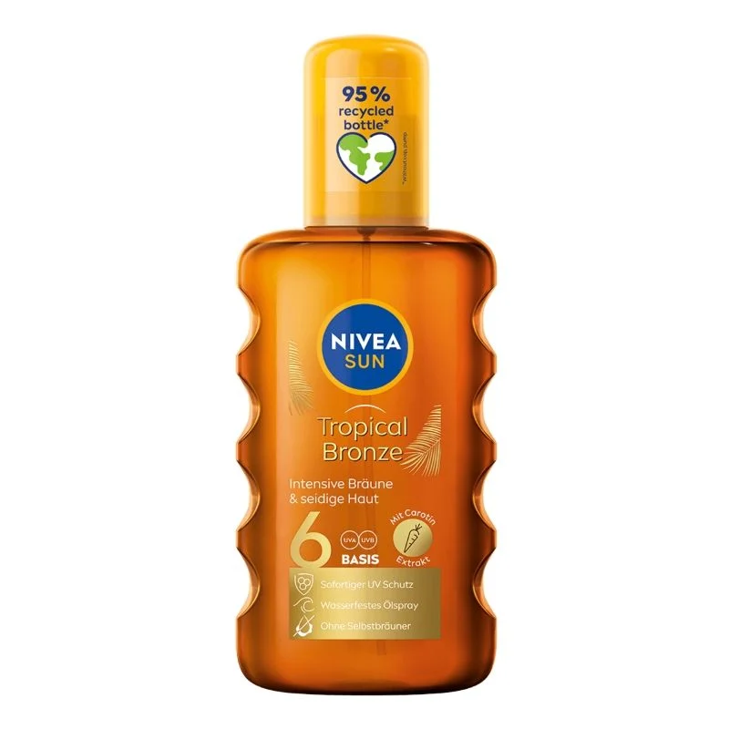 NIVEA Sun Tropical Bronze ulje za zaštitu od sunca u spreju SPF 6 200 ml
