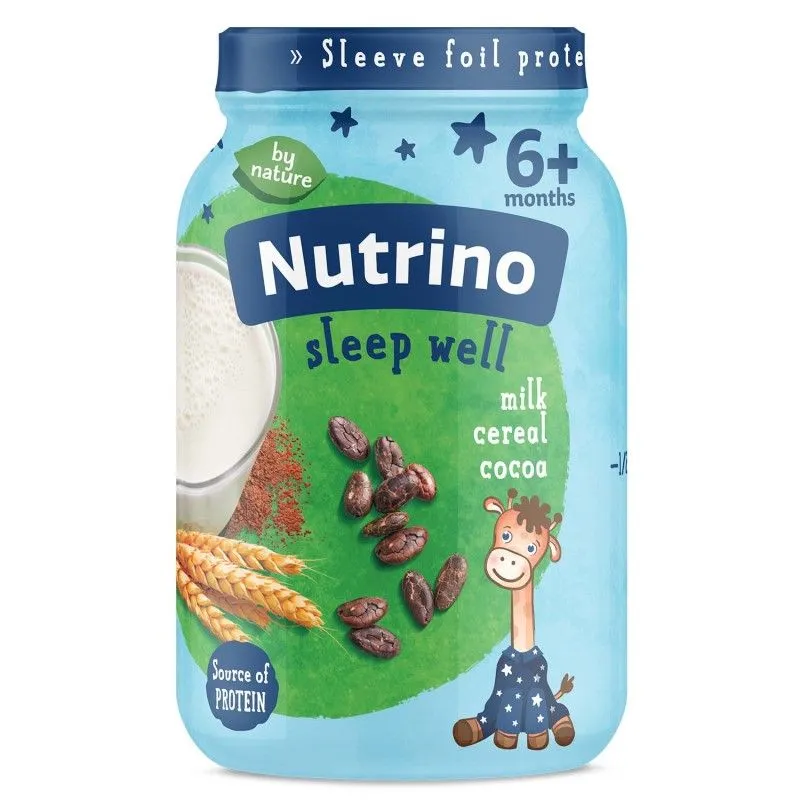 Nutrino mlečna kašica sa pšenicom i kakaom 190g, za uzrast 6+ meseci
