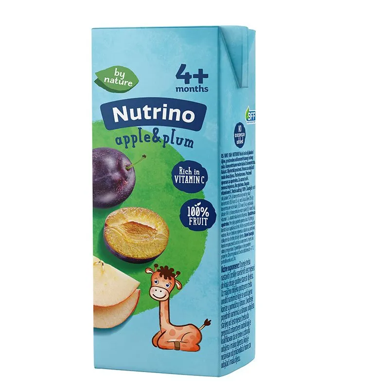 Nutrino sokić jabuka i šljiva 4+ 200ml