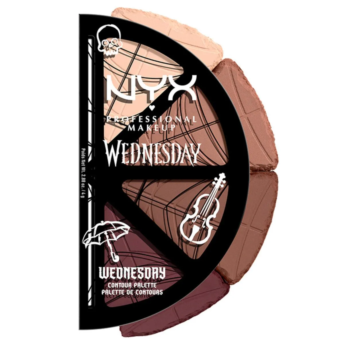 NYX Professional Makeup Wednesday stained glass paleta kontura