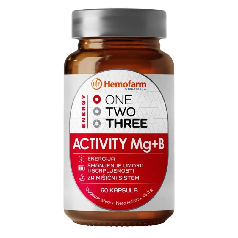 One Two Three Activity Mg+B, 60 kapsula