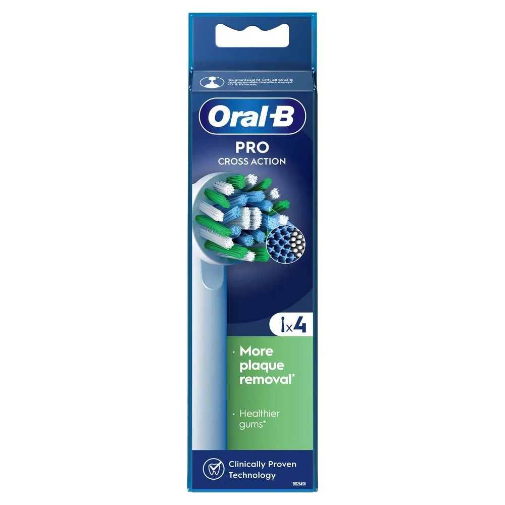 Oral-B Cross Action zamenske glave za električnu četkicu za zube, 4 komada