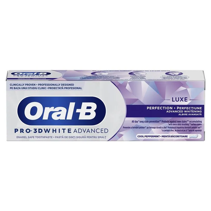Oral B Pro 3D White Lux Perfection pasta za zube, 75ml