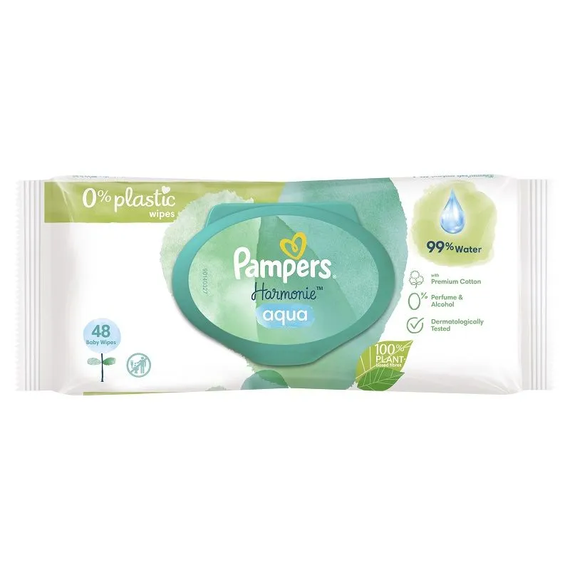 Pampers Harmonie Aqua vlažne maramice, 48 kom