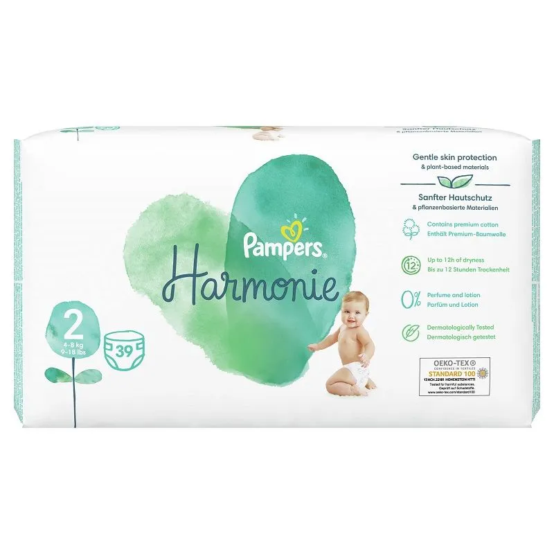 Pampers Harmonie pelene vp 2 mini 39 kom