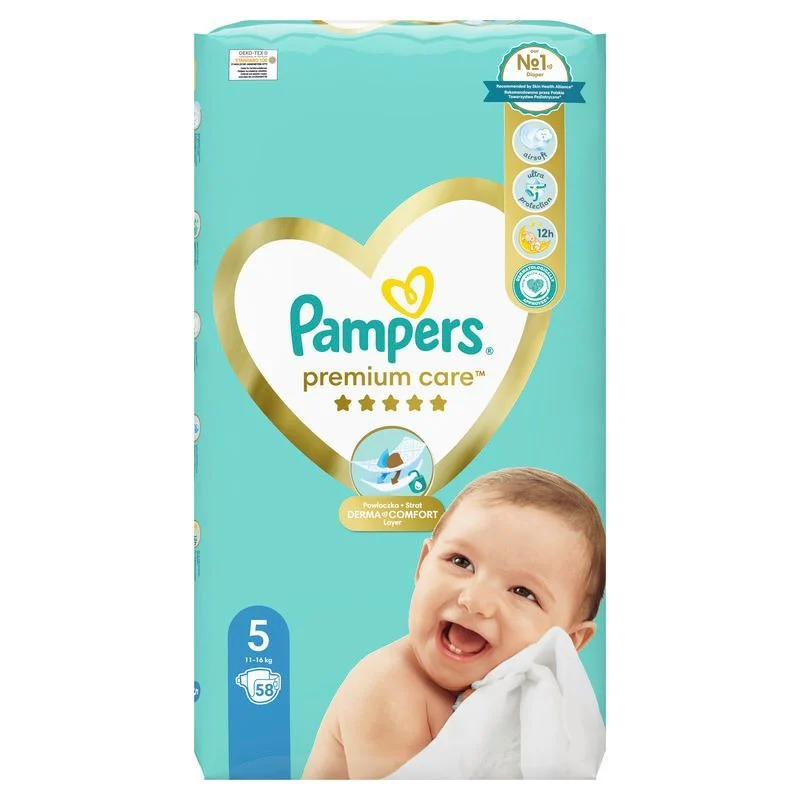 Pampers Premium pelene jp5 junior 58kom