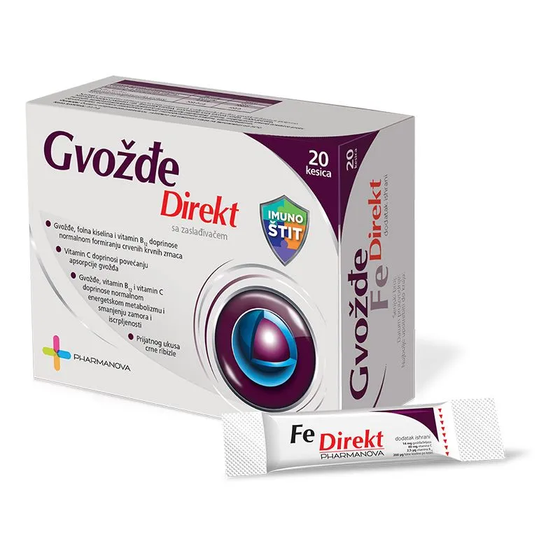 Pharmanova Gvožđe direkt 20 kesica