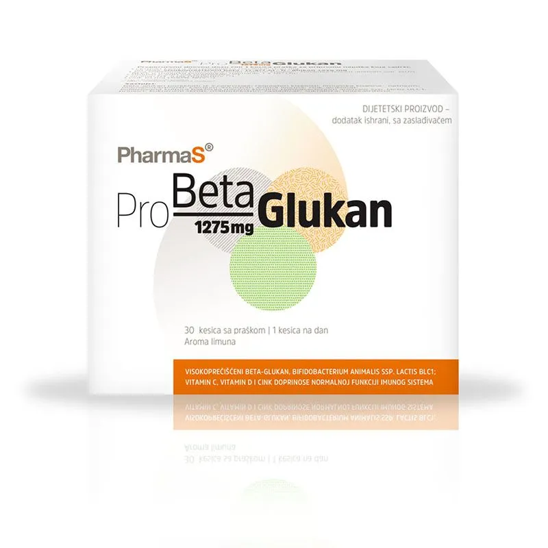 PharmaSPharmaS® Pro Beta Glukan 1275 mg, 30 kesica sa praškom za pripremu napitka
