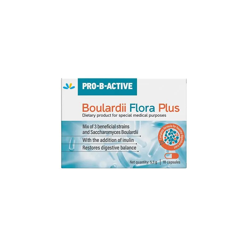 Pro-b-active Boulardii Flora Plus, 10 kapsula