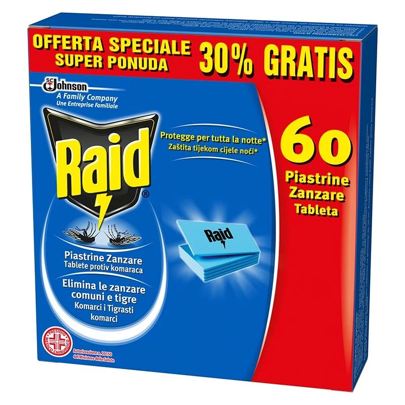 Raid Duopak tablete protiv komaraca 60 komada