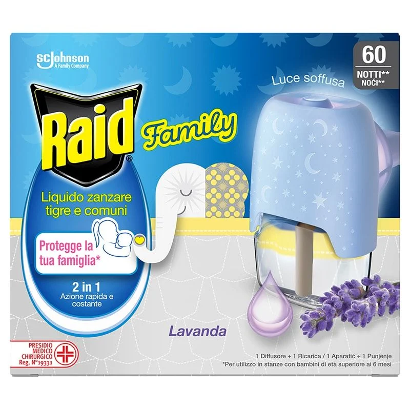 Raid Family električni aparat sa tečnošću 60 noći
