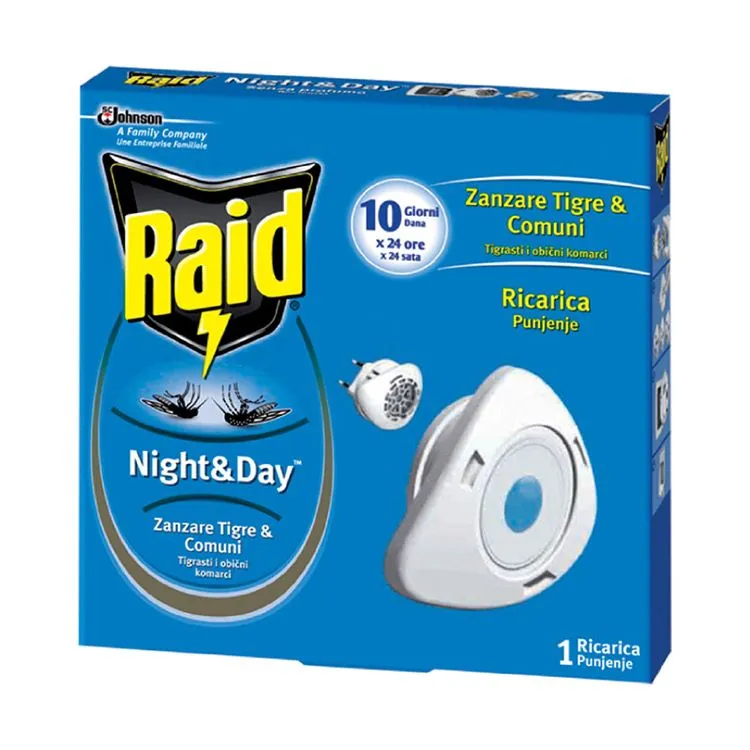 Raid Noć i dan protiv komaraca ( plavi)- refil