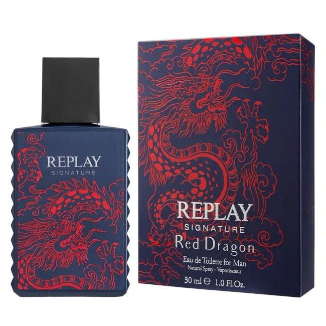 Replay Signature Red Dragon for man edt 30ml