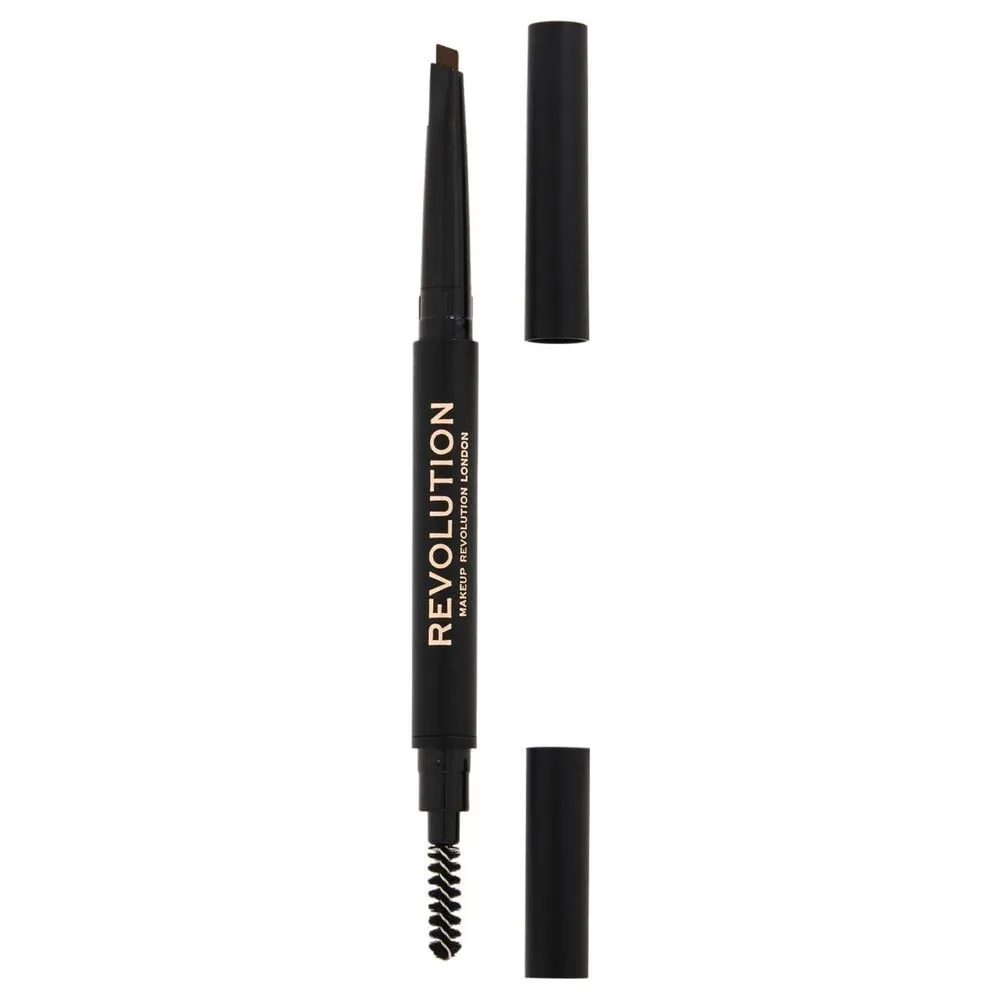 Revolution Duo Brow Definer olovka za obrve Mediom Brown 0,25g