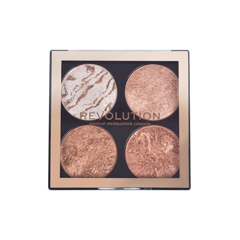 Revolution Makeup Mini paleta hajlajtera i bronzera Cheek Kit Dont Hold Back 8,8g
