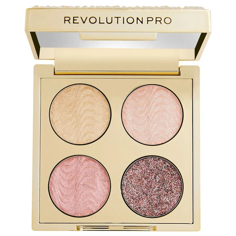 Revolution Pro mini paleta senki Ultimate Eye Look Champagne Crystal 3.2g