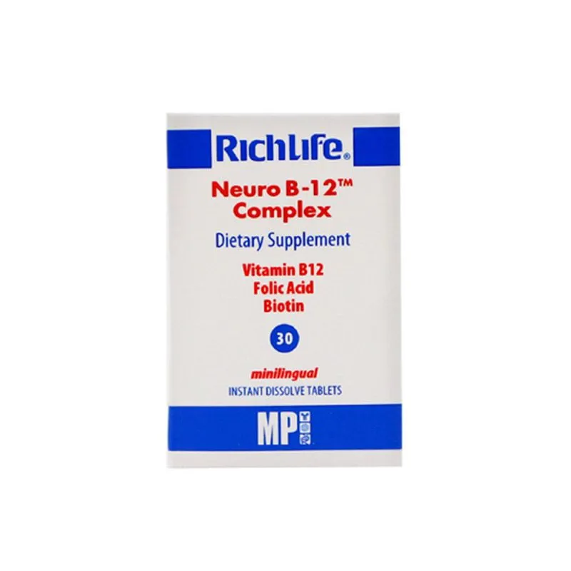 Richlife neuro b12 complex, 30 minilingvalnih tableta