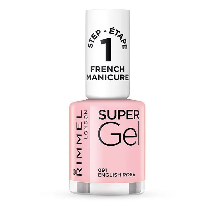 Rimmel lak za nokte super gel french ENGLISH ROSE 091, 12 ml