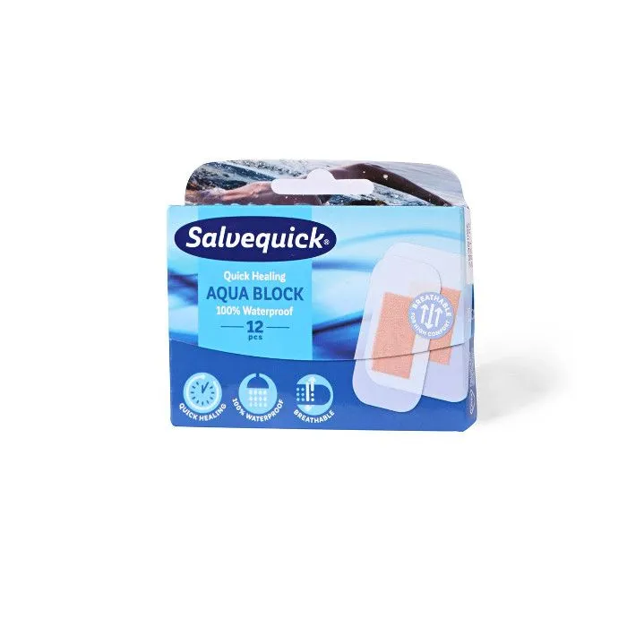 SalveQuick Aqua Block flasteri, 12 komada