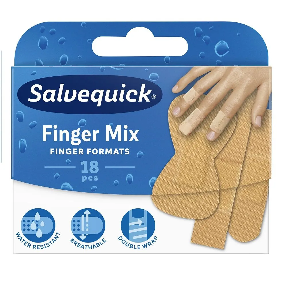 Salvequick Finger flasteri, 18 komada