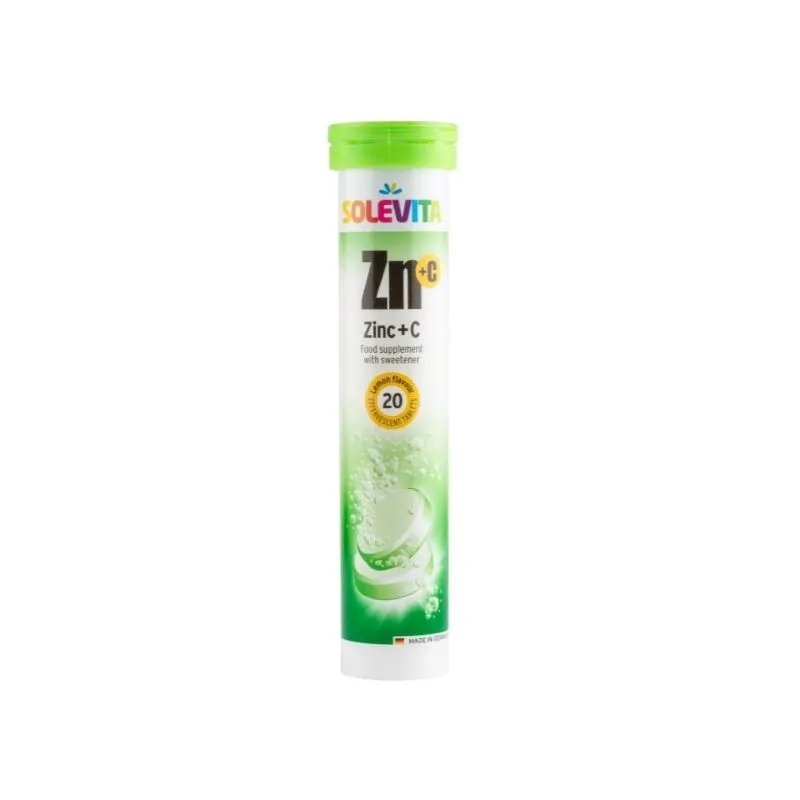 Solevita cink + vitamin c, 20 šumećih tableta
