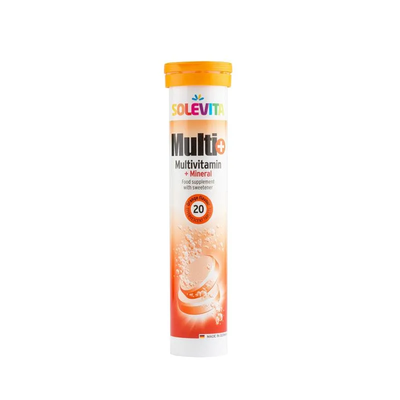 Solevita Mulitivitamin + mineral šumeće tablete, 20 kom
