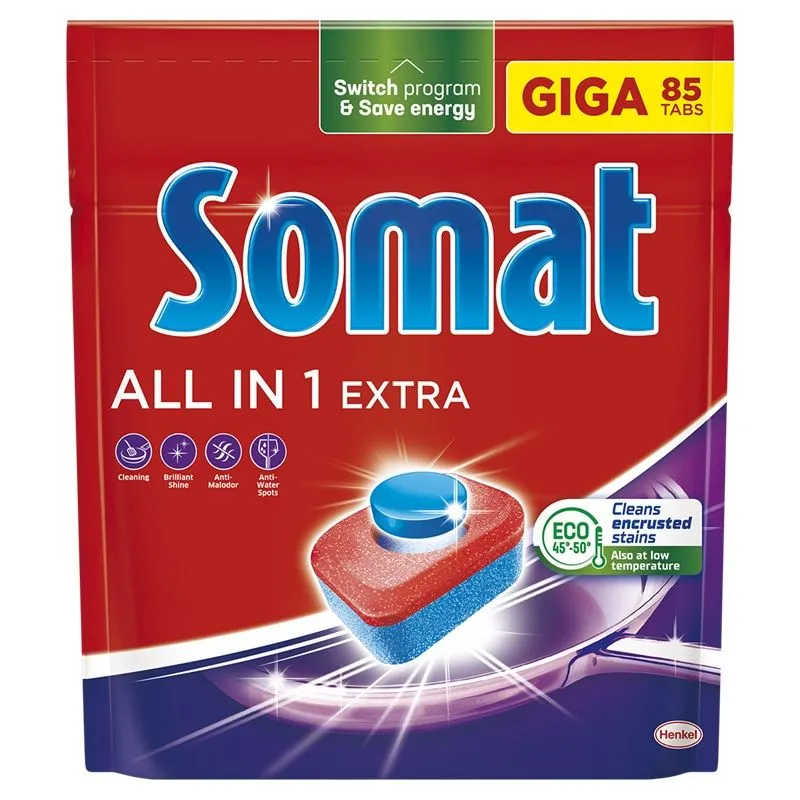 Somat All in 1 Extra tablete za mašinsko pranje posuđa 85kom