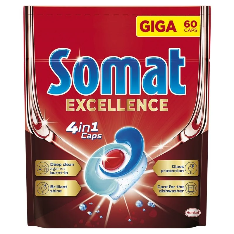 Somat Excellence 4in1 kapsule za mašinsko pranje posuđa 60kom