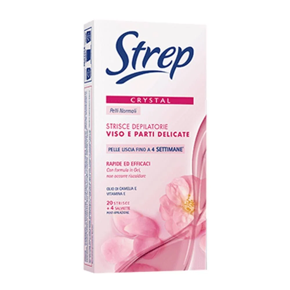 Strep Crystal trake za depilaciju lica 20kom
