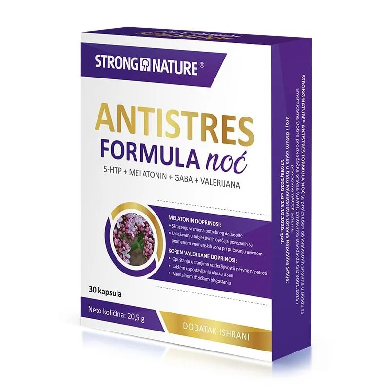Strong Nature Antistres formula noć, 30 kapsula