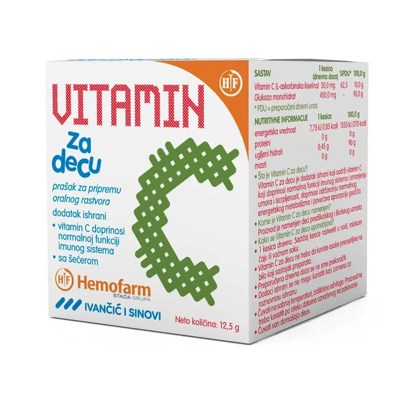 Superrastvorljivi Vitamin C za decu 25 kesica
