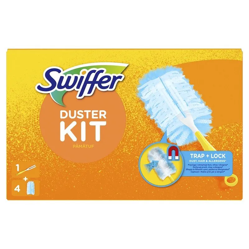Swiffer Duster set za čišćenje prašine, 1 drška + 4 dodatka