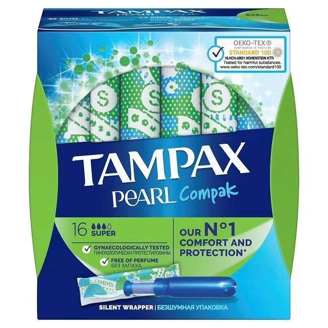 Tampax compak pearl tamponi sa aplikatorom 16kom