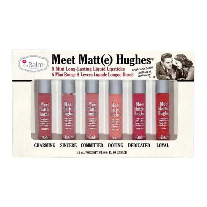 The Balm Meet Matte Hughes 6 komada Mini Kit 1 set ruževa za usne