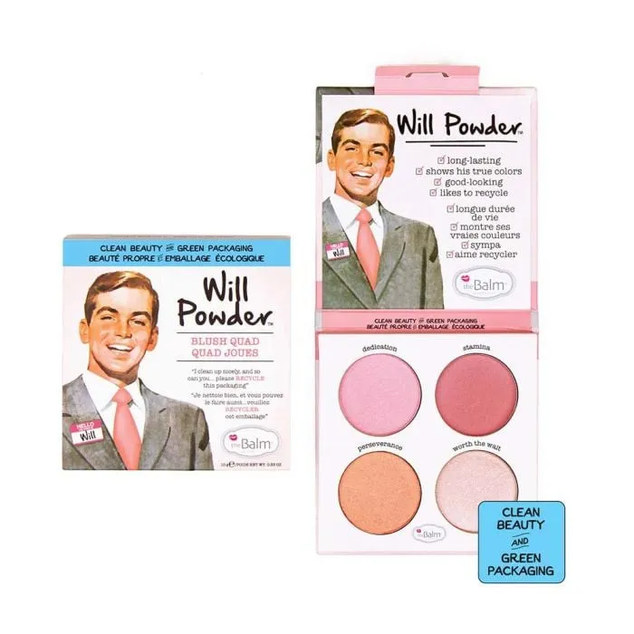 The Balm Will Powder Quad paleta rumenila