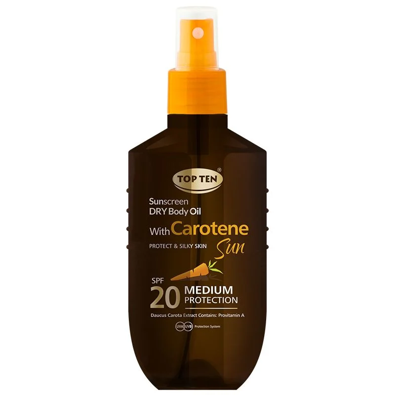 Top Ten suvo ulje za sunčanje na bazi carotena spf 20 150ml