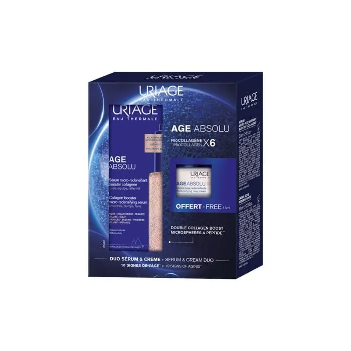 Uriage age absolu serum 30ml + krema 15ml