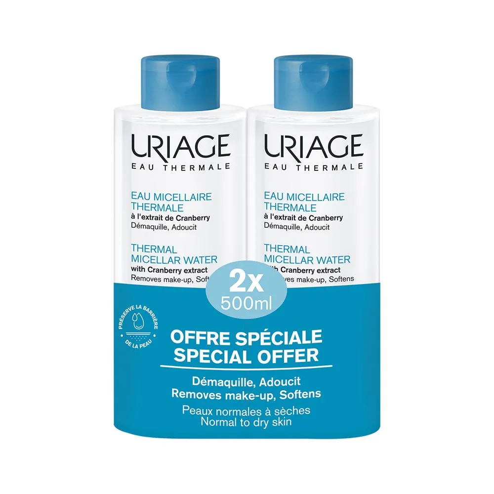Uriage promo micelarna voda za normalnu kožu 2 x 500ml