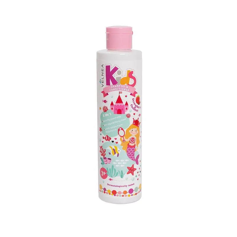 Velnea Kids 2u1 šampon i balzam, jagoda i kokos  250ml